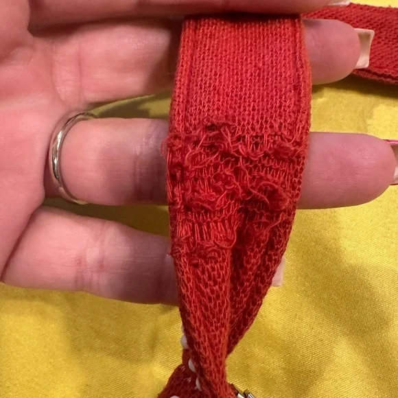 Vintage Beaded Fringe Shoulder Bag Crossbody Red Boho Ethnic Festival Purse HK - Picture 4 of 15